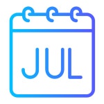 칠월 아이콘 Generic gradient outline