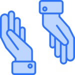 손 아이콘 Generic color lineal-color | Freepik