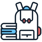 학교로 돌아가다 아이콘 Flaticons Lineal Color