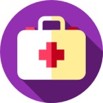 Fire extinguisher Flat Circular Flat icon | Freepik