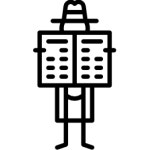 형사 아이콘 Puppet Characters Lineal