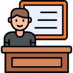 서점 아이콘 Generic color lineal-color | Freepik