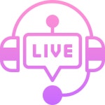 Tech support Linector Gradient icon | Freepik