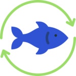 어업 아이콘 Juicy Fish Solid