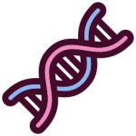 Dna 나선 아이콘 Generic black hand-drawn | Freepik