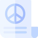 평화 아이콘 Basic Rounded Flat