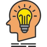 아이디어 아이콘 Generic black outline