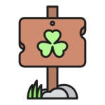 클로버 아이콘 Generic color lineal-color