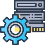 Database Generic color lineal-color icon | Freepik