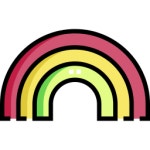 Rainbow Iconixar Lineal Color icon | Freepik