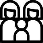 부친 아이콘 Basic Rounded Lineal