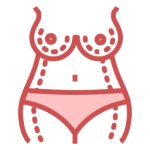 Breast Generic color lineal-color icon | Freepik