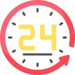 24 hours Special Lineal color icon