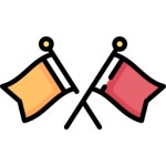 Flag Hand Drawn Color icon | Freepik