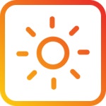 Sun Generic Outline Color icon