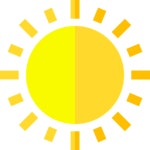 Sun Basic Straight Flat icon | Freepik