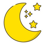 달 아이콘 Generic color lineal-color | Freepik