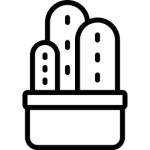 나무 아이콘 Juicy Fish Outline