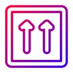 일방 통행 아이콘 Generic Gradient | Freepik