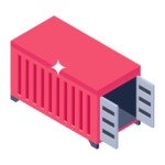 게시물 상자 아이콘 Generic Isometric