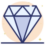 다이아몬드 아이콘 Generic color fill | Freepik