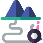 Route Basic Rounded Flat icon | Freepik