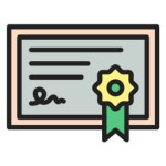 Certificate Special Lineal color icon | Freepik