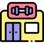 체육관 아이콘 Detailed Rounded Lineal color | Freepik