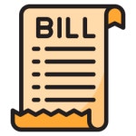 Bill srip Lineal Color icon