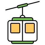 Cable car Special Lineal color icon | Freepik