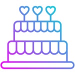 케이크 아이콘 Generic Blue | Freepik