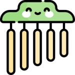 사운드 트랙 아이콘 Kawaii Lineal color | Freepik