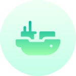 Surfboard Basic Gradient Circular icon | Freepik