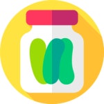 소나무 아이콘 Flat Circular Flat