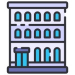 호텔 아이콘 Generic color lineal-color | Freepik