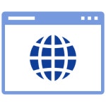 Download Free Web browser Generic Blue icon Icons in PNG & SVG