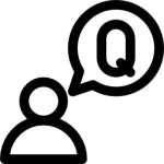 자주하는 질문 아이콘 Basic Rounded Lineal | Freepik