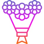 꽃다발 아이콘 Dinosoft Lineal