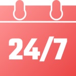 24-7 Generic gradient fill icon | Freepik