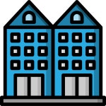 호텔 아이콘 Surang Lineal Color | Freepik