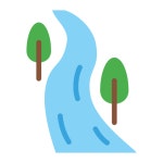 River Generic color fill icon | Freepik