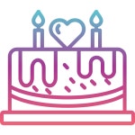 케이크 아이콘 Generic gradient outline | Freepik