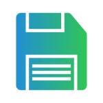 디스켓 아이콘 Generic gradient fill | Freepik