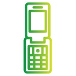 Flip phone Generic gradient outline icon | Freepik
