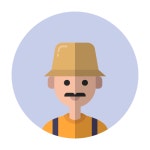 농장주 아이콘 Generic color fill