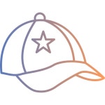 캡 아이콘 Generic gradient outline