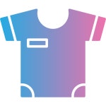 Download Free Tshirt Generic gradient fill icon Icons in PNG & SVG