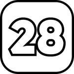 28 아이콘 Generic black outline