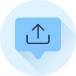 Upload Generic gradient fill icon | Freepik