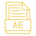Ae 아이콘 Generic color outline